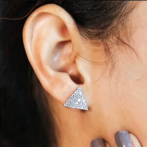 925 Silver Ladies Solitaire Studs