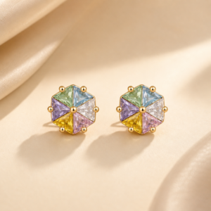 Prism Glow Studs (Anti-Tarnish)